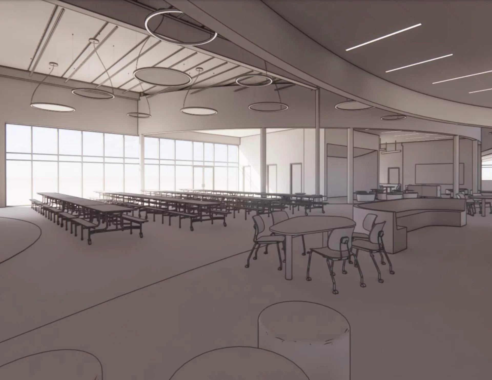 cafeteria technical drawing