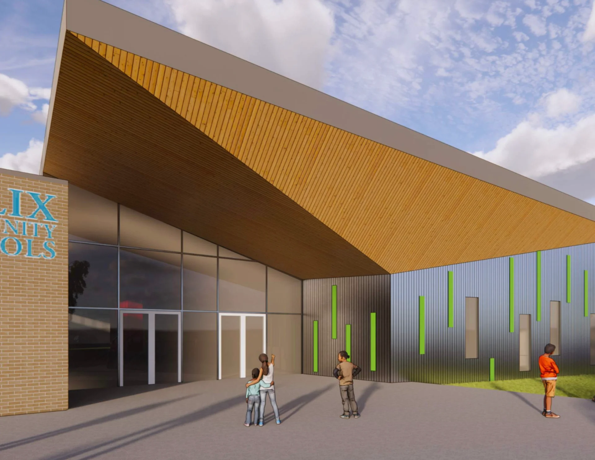 front building exterior rendering