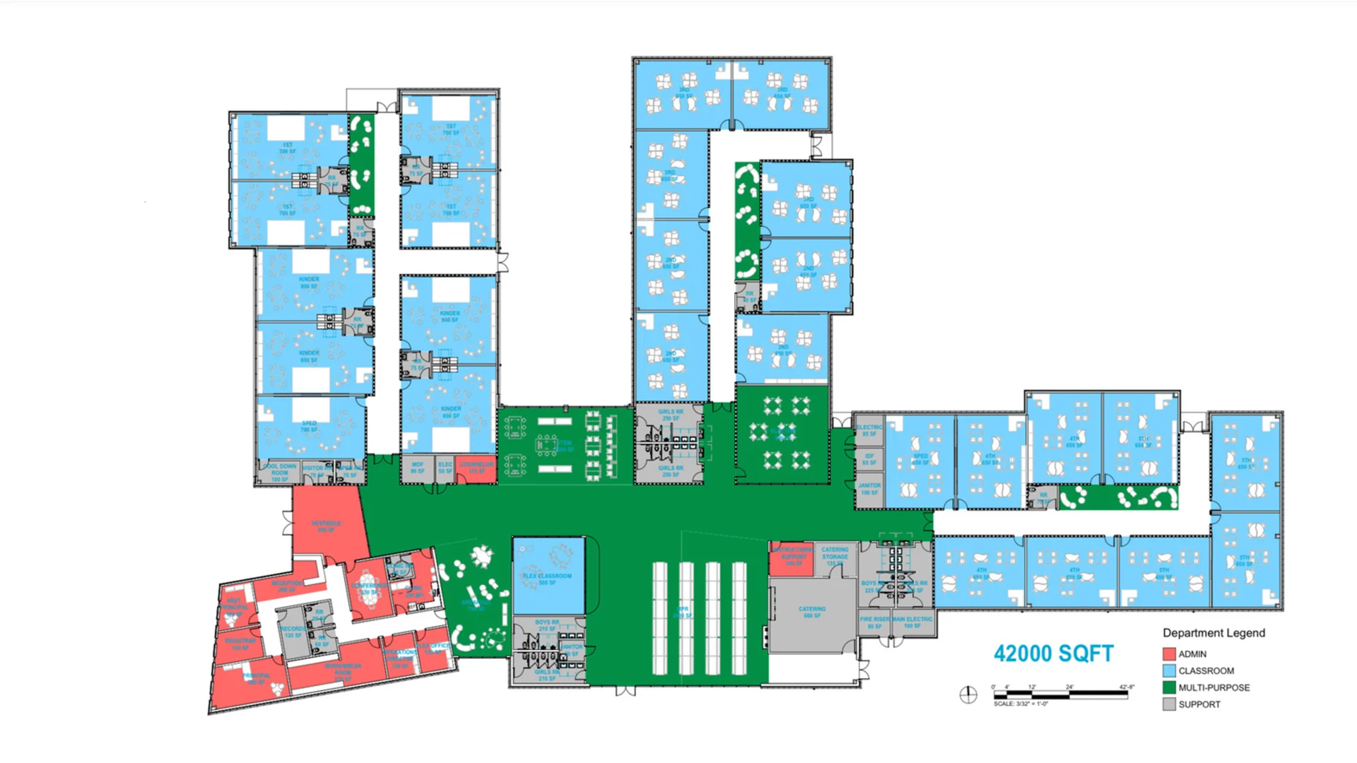 colored floorplan