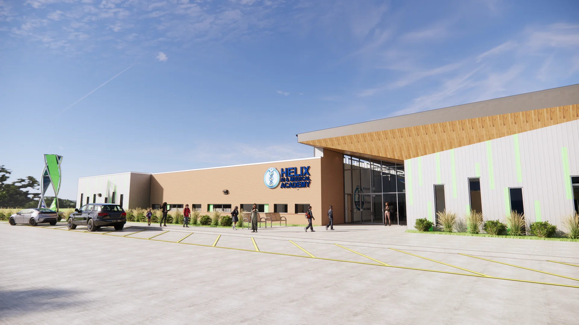 front building exterior rendering