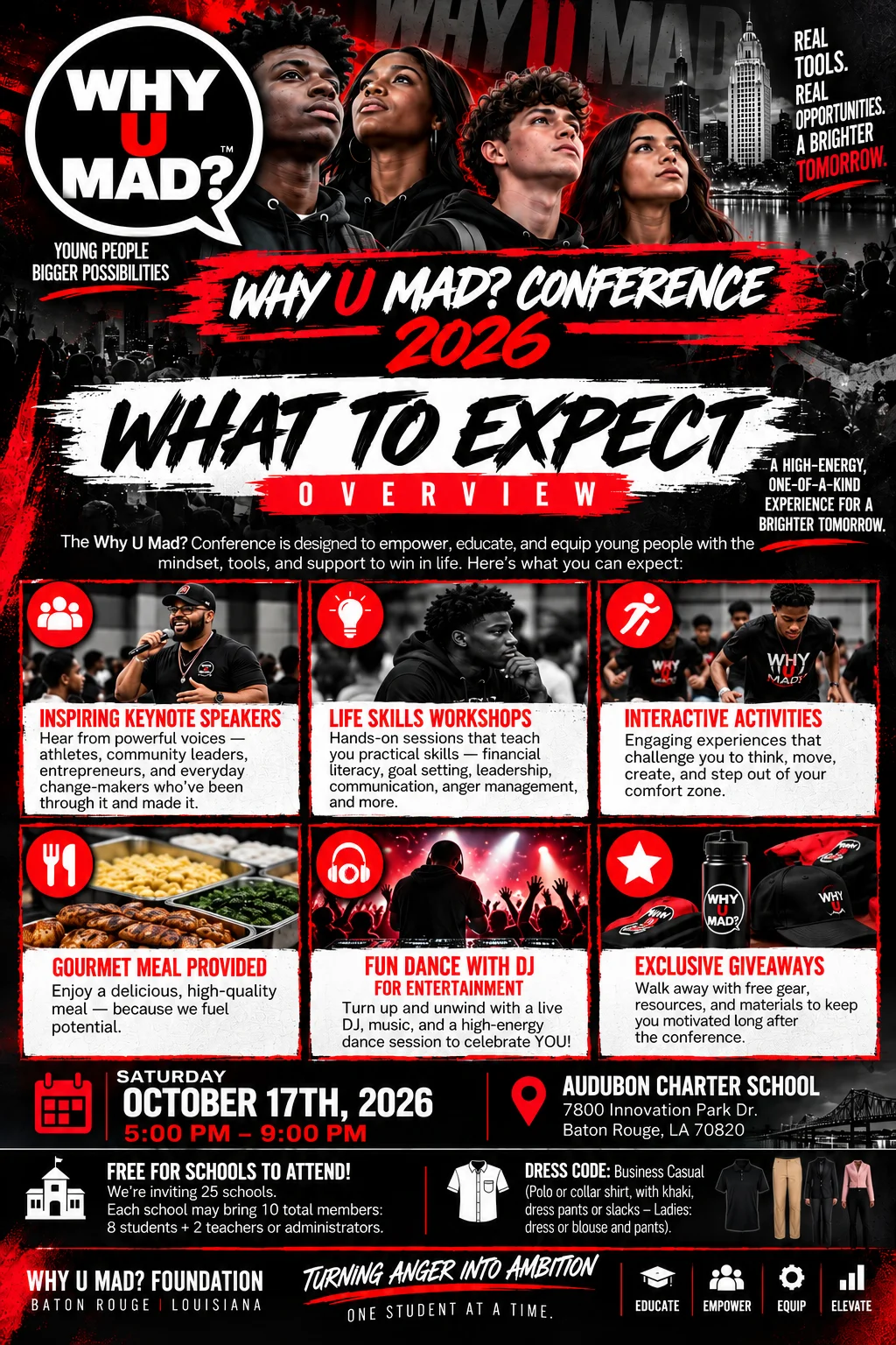 Flyer for 2026 WHY YOU MAD Conference