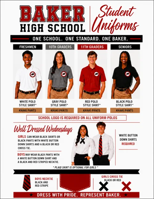 BHS: 2026-2027 School Year Uniform Requirement