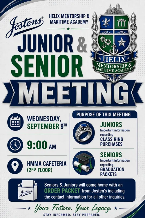 HMMA: Jostens Junior & Senior Class Meeting