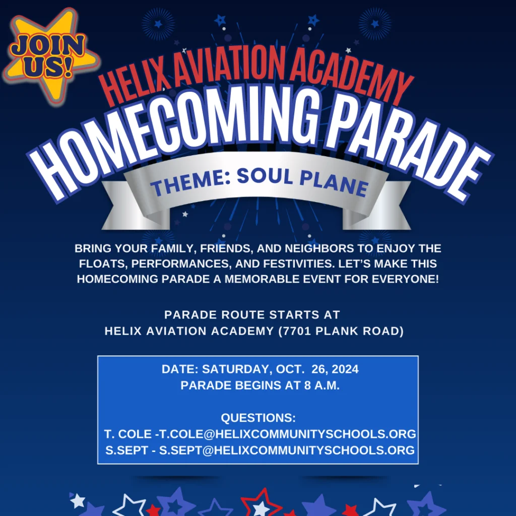homecoming parade flier 1