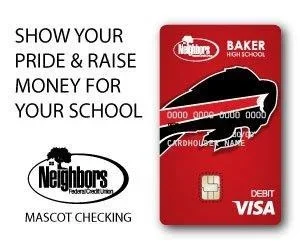 Graphic for Baker High's Neighbors Debit card