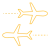 yellow planes icon