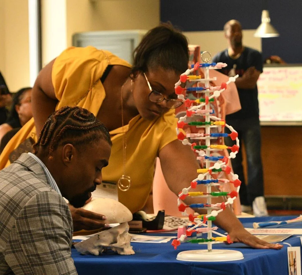 a student working on a steam project